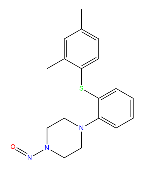  vortioxetine Impurity, Impurity of  vortioxetine,  vortioxetine Impurities, NA, N-nitroso vortioxetine impurity