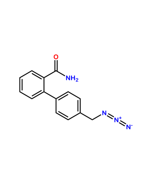 Valsartan Impurity, Impurity of Valsartan, Valsartan Impurities, NA, 4'-(azidomethyl)-[1,1'-biphenyl]-2-formamide