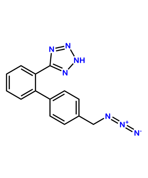 Valsartan Impurity, Impurity of Valsartan, Valsartan Impurities, 152708-24-2, 5- [4'-(azidomethyl) [1,1'-biphenyl]-2-yl]-1H-tetrazole