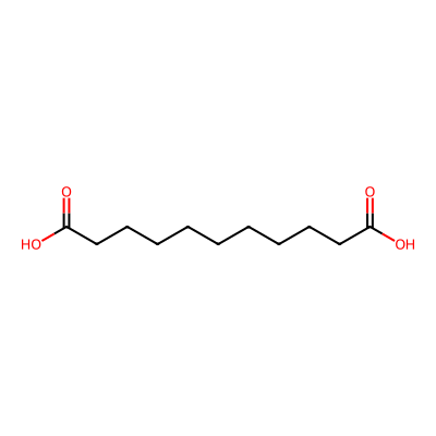 Chemical structure of Undecanedioic Acid