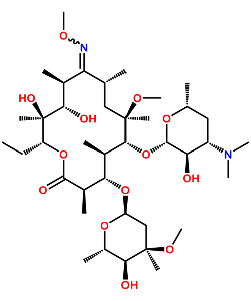 Chemical structure of Clarithromycin Impurity O Impurity G mixture
