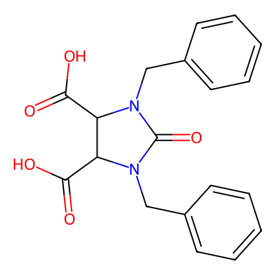 1,3-Dibenzyl-2-oxo-imidazolidin-4.5-dicarboxylic acid