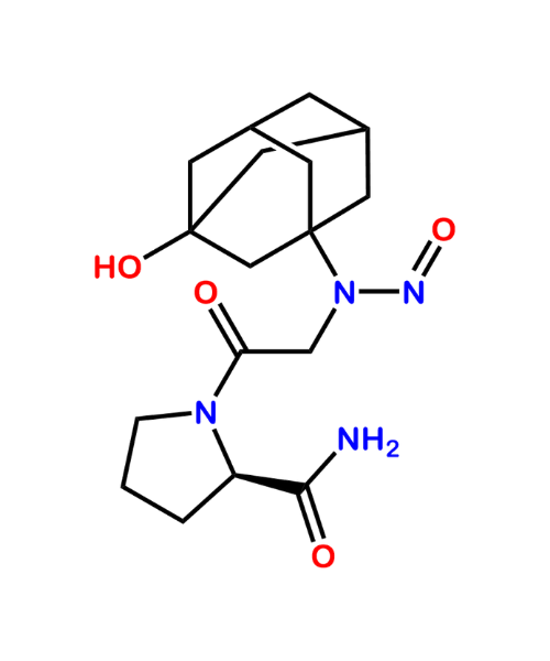Chemical structure of N-Nitroso Vildagliptin Impurity
