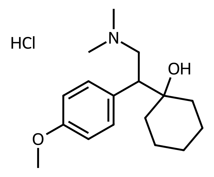 Chemical structure of Venlafaxine Hydrochloride