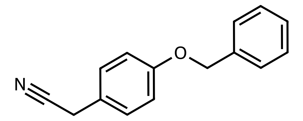 Chemical structure of 4-Benzyloxyphenylacetonitrile