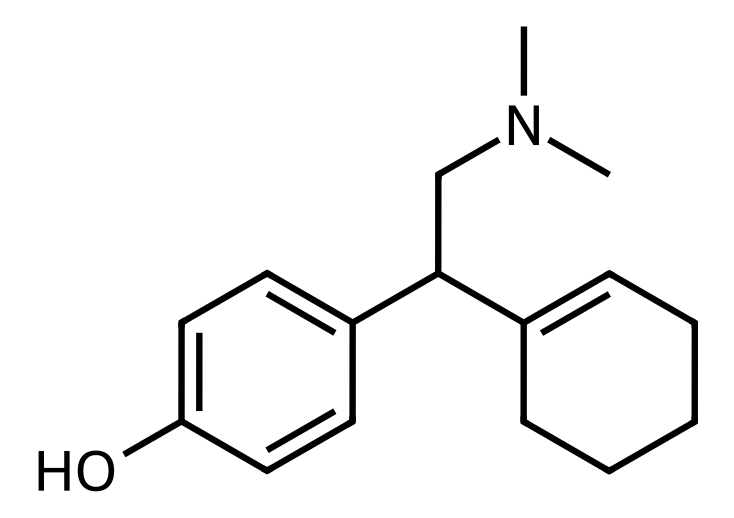 Chemical structure of Desvenlafaxine Related Compound A