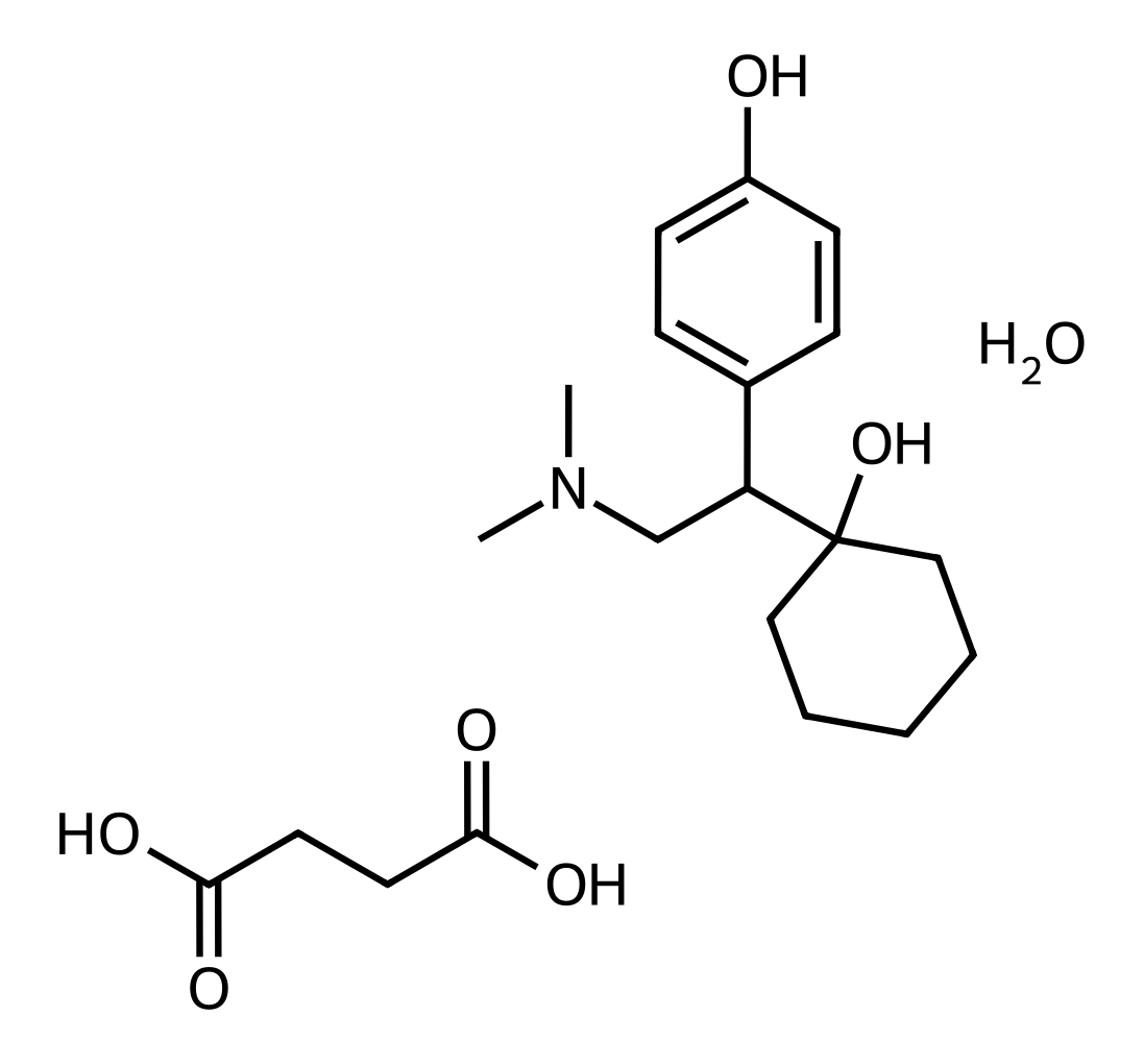 Chemical structure of Desvenlafaxine Succinate