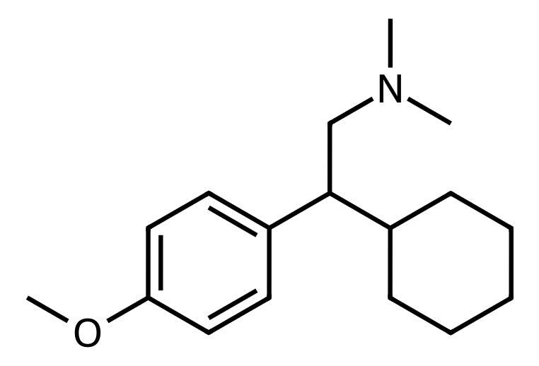Chemical structure of Deoxy Venlafaxine
