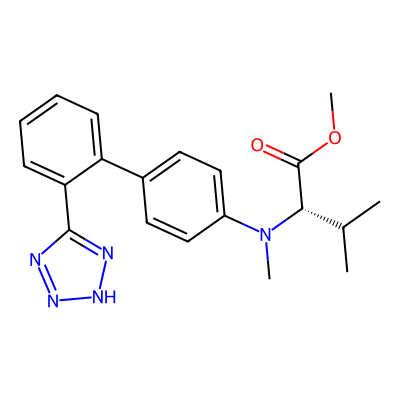Chemical structure of Valsartan Desvaleryl Methyl Ester